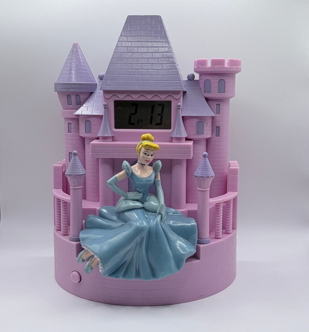 Disney Princess Cinderella Light Projecting Alarm Clock